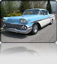 1958 Chevy Impala Sport Coupe 348 4 Speed